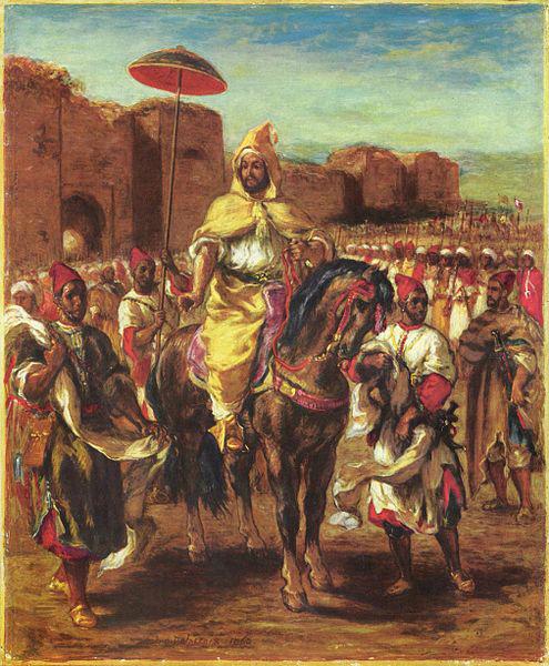Eugene Delacroix Portrat des Sultans von Marokko china oil painting image
